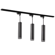 Kit binario nero 3xGU10 sospensioni 1m Paris Polux