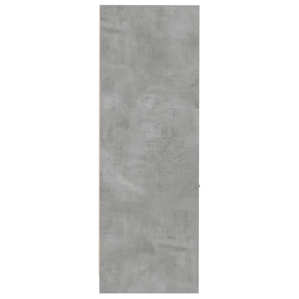 Mobiletto da farmacia multifunzionale 30 x 41 x 118 cm finitura liscia ufficio/ingresso legno ingegnerizzato grigio cemento 02_0050613