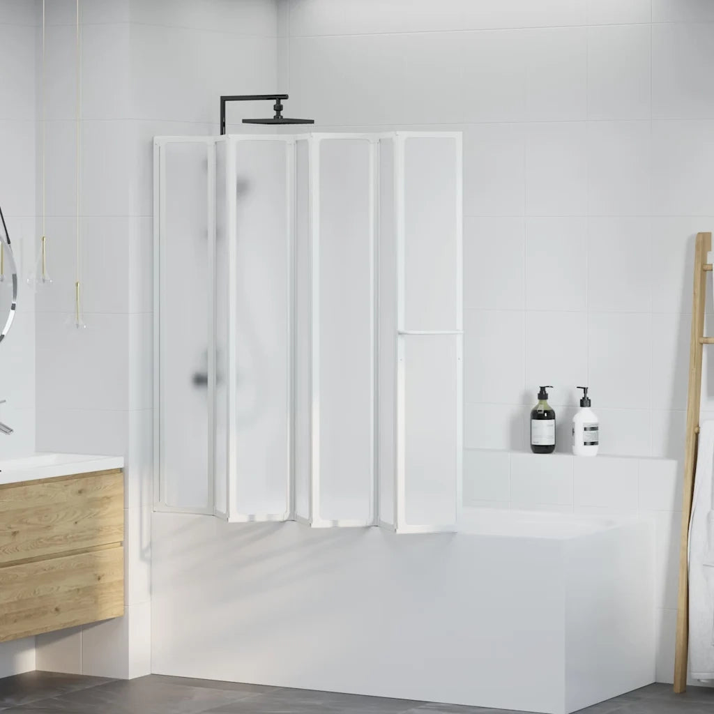 7 Pannelli pieghevoli con porta-asciugamano 140 x 168 cm doccia bagno 140786