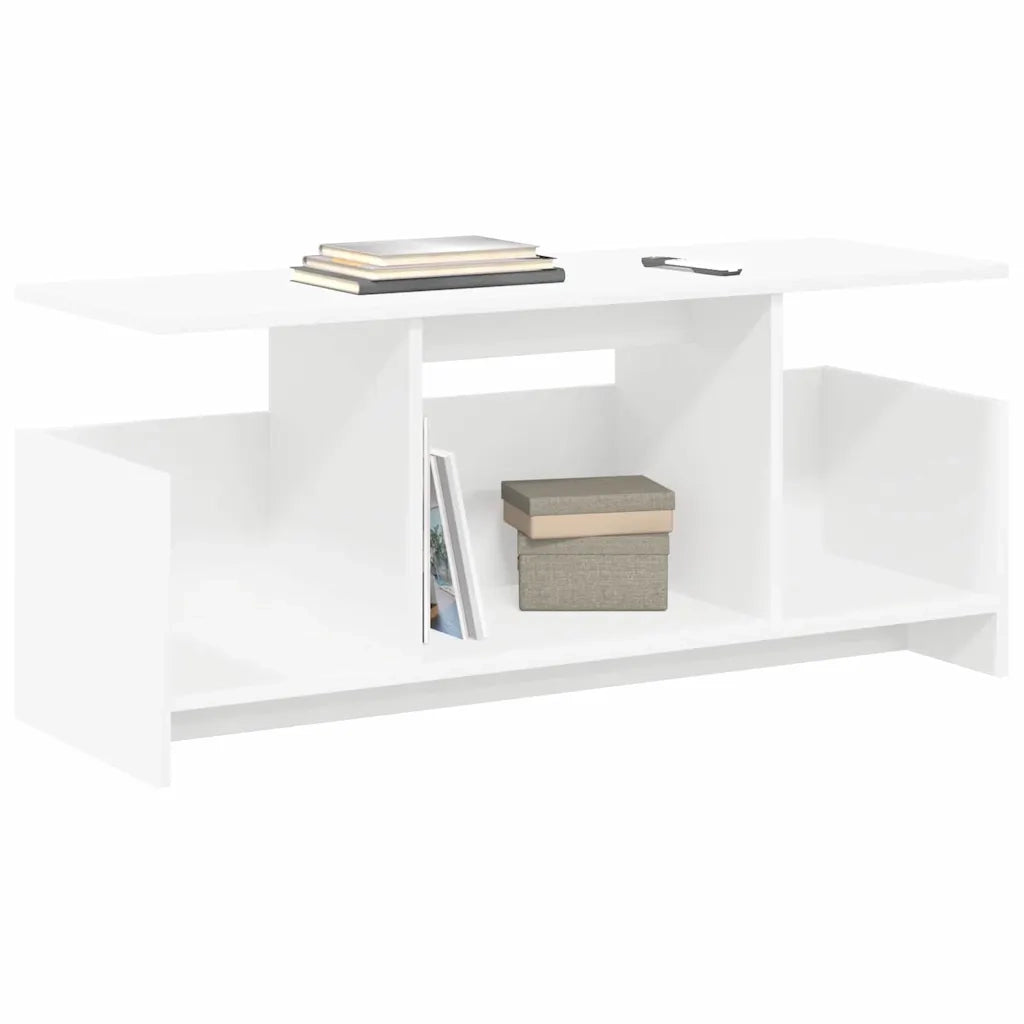 Supporto TV Bianco 102 x 35 x 45 cm Legno multistrato 890992