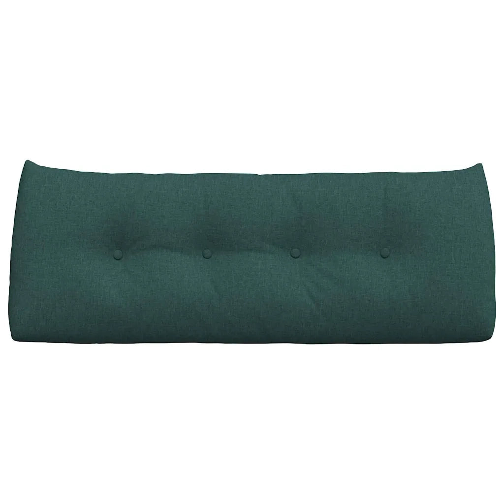 Cuscino per Schiena Verde Scuro 120 x 24 x 50 cm Tessuto 42014475