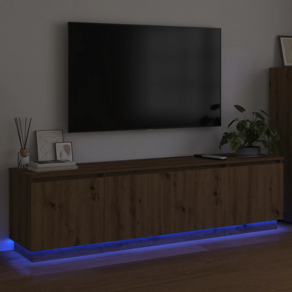 Mobile TV | Armadietto TV | Mobile Porta TV Rovere artigianale 180 x 38 x 49 cm Legno multistrato