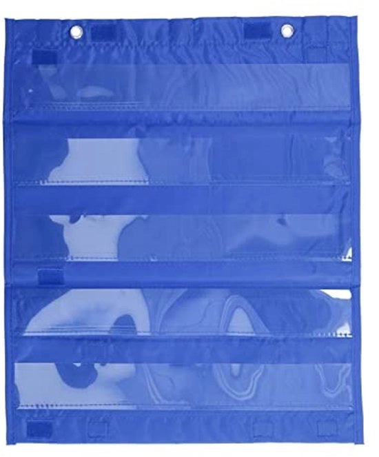 Zakkaart 5 Righi con Tasche trasparenti - Supporto magnetico - Schematica - Strumenti di aiuto visivi - Colori chiari - Adatto per studenti - Carta di presentazione