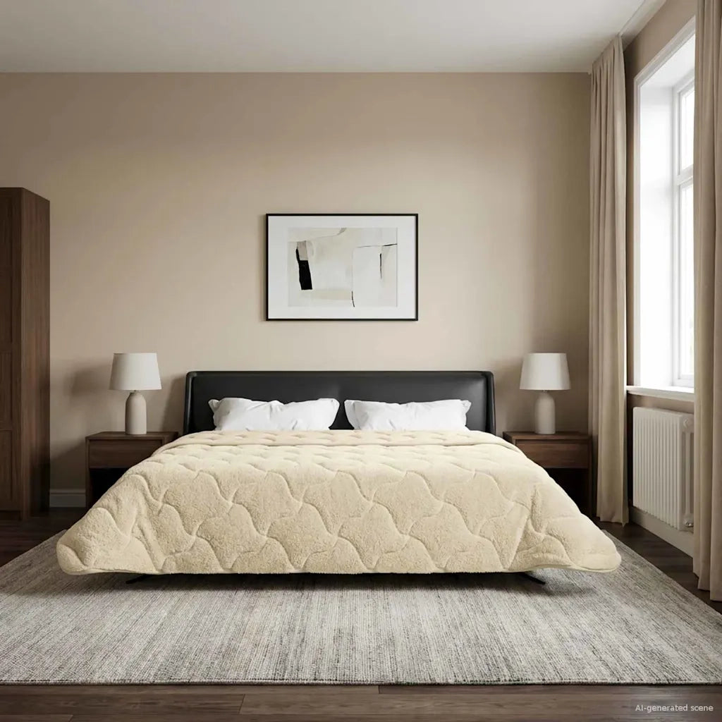 Piumone | Duvet Completo Annuale Trapuntato Crema 200 x 200 cm