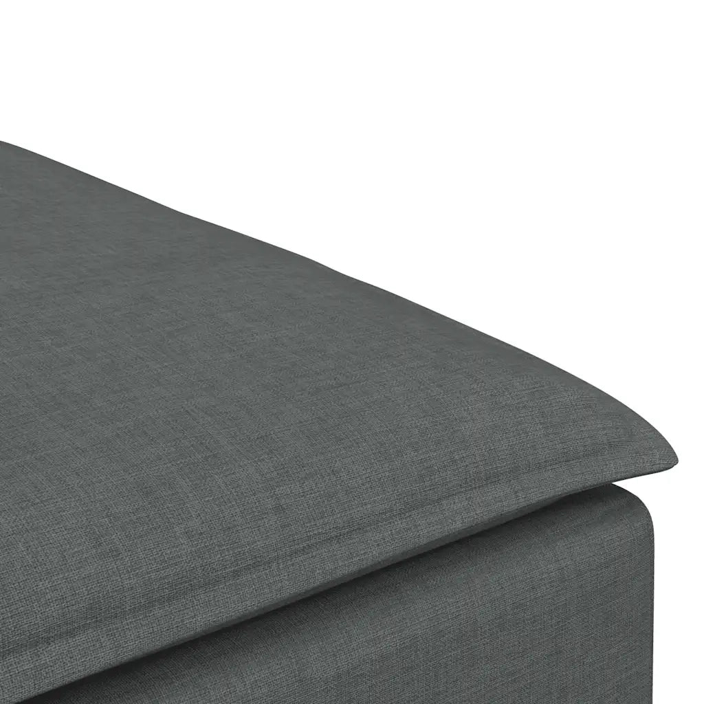 Divano componibile-Divano Modulare Poggiapiedi Modulo Grigio Scuro 100x100x48 cm