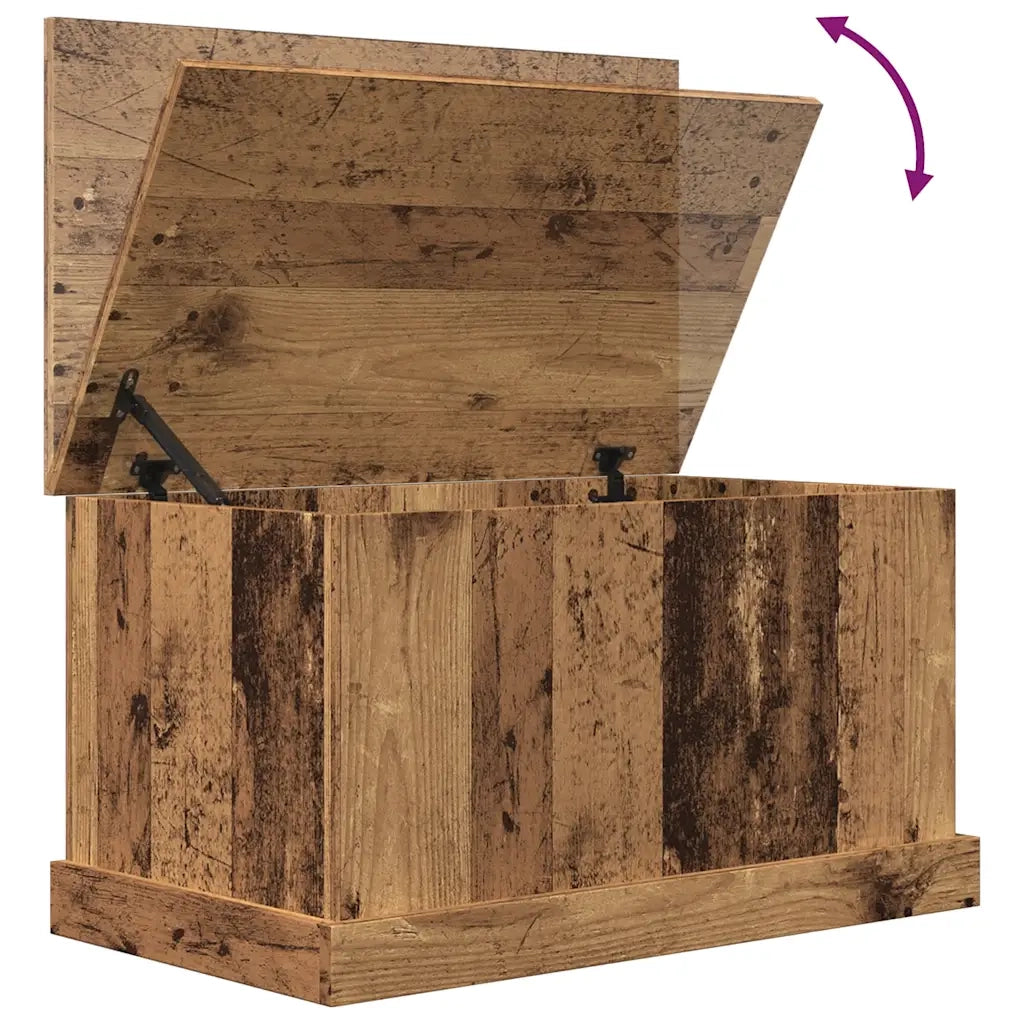 vidaXL Scatola Portaoggetti Legno Antico 70x40x38 cm Legno Multistrato