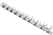 Set di chiavi a becco di corvo 10-22 mm - Set di chiavi a becco di corvo - Adatto per 3/8 pollici ratchet - Estensore - Acciaio resistente - 10 pezzi con contenitore di conservazione - Chiave a becco di corvo