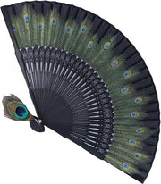 Ventilatore in bambù - ventilatore pieghevole per spettacoli di danza - portatile e multifunzionale.