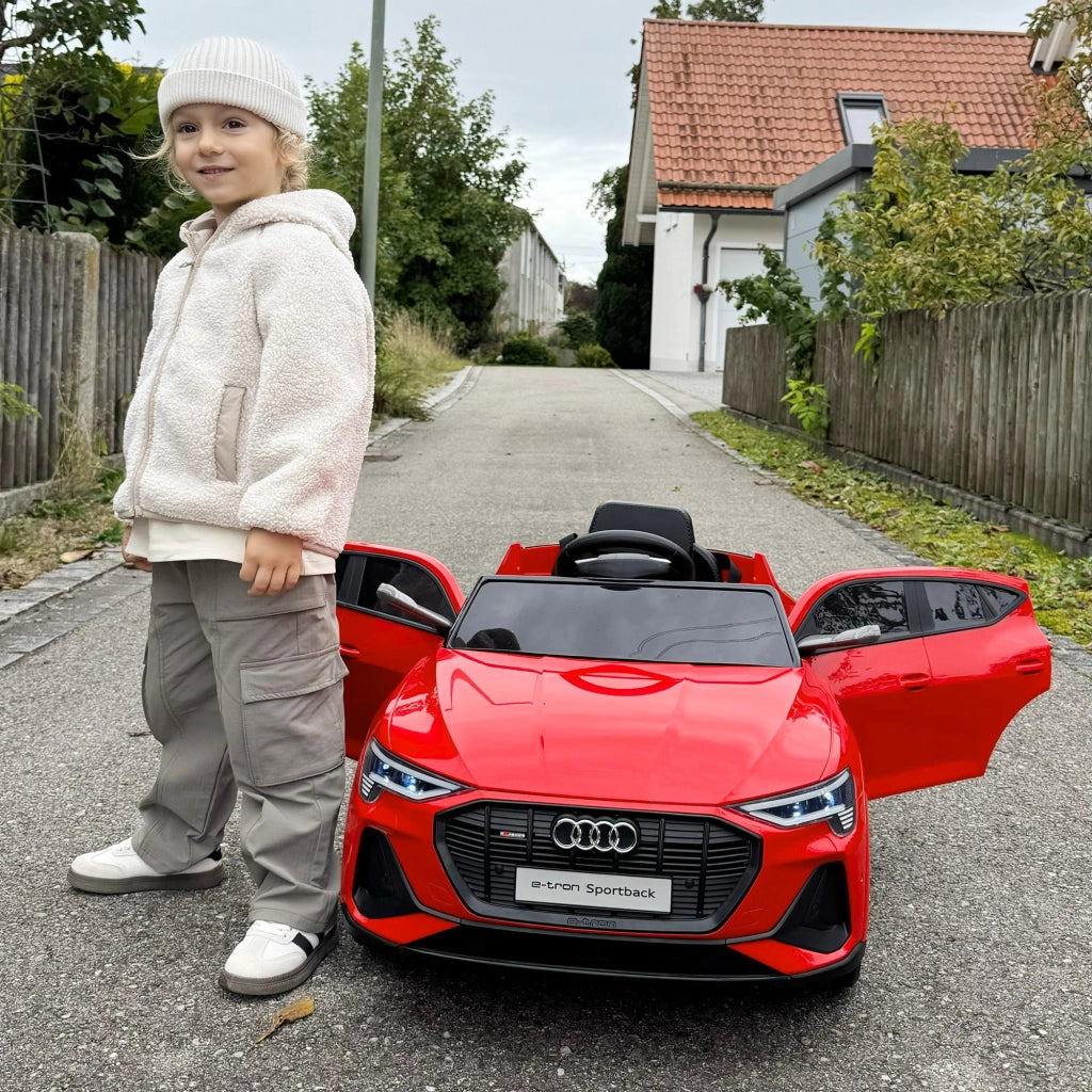 Macchina Elettrica per Bambini ¨C zephmum ¨C Rosso, Telecomando, Luci e Musica, 3-5 Anni, 12V
