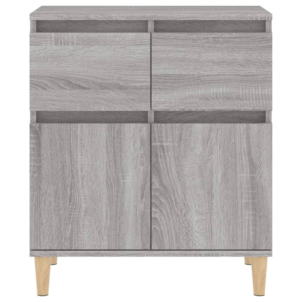 Buffet credenza cassettiera armadio mobile contenitore organizer per cucina soggiorno salotto Sonoma 60 x 35 x 70 cm legno ingegnerizzato grigio 02_0036400