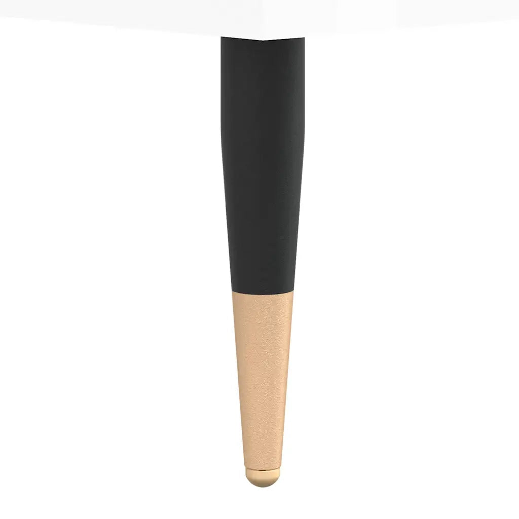 Comodini 2pz-Set di 2 Tavolino da notte Bianco Lucido 40x35x50 cm in Legno Multistrato 475967