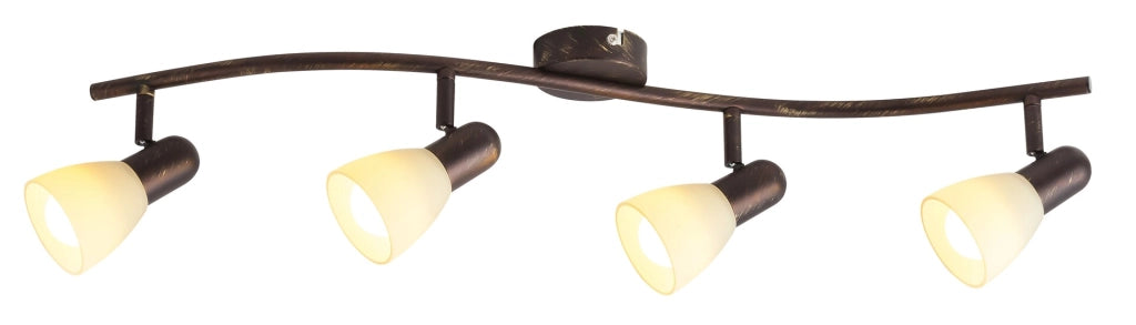 Barra luminosa Soma Rabalux bronzo antico crema 4xE14