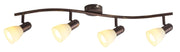Barra luminosa Soma Rabalux bronzo antico crema 4xE14