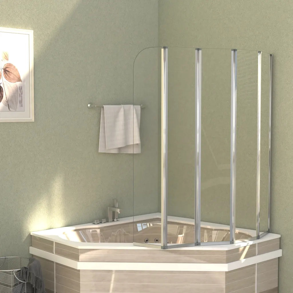Cabina da Bagno 120x140 cm in Vetro Temperato CFW5716080