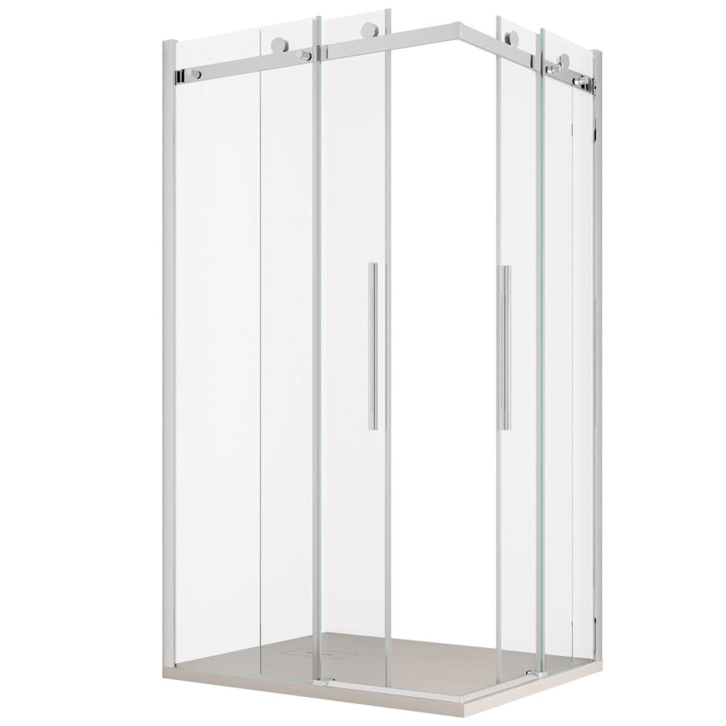 Box Doccia Angolare 70x75 cm 2 Ante Scorrevoli in Cristallo Trasparente 8mm H200 Bonussi Nada
