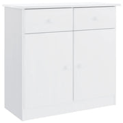 Credenza | Madia | Buffet da pranzo | Armadio da pranzo ALTA Bianca 77x35x73 cm in Legno Massello di Pino