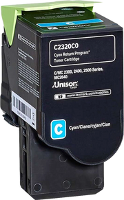 ORIGINAL Lexmark toner ciano C2320C0 C/MC2325/2425/2535 ~1000 Seiten