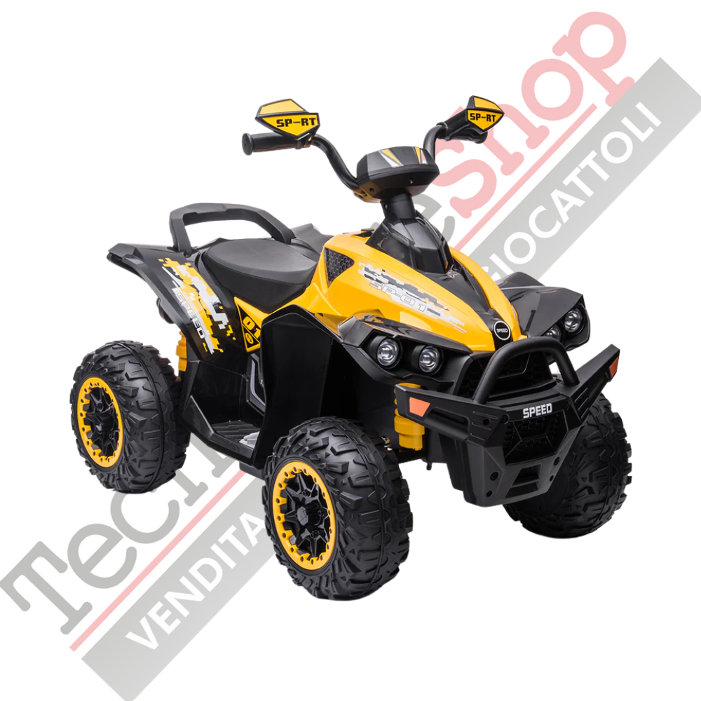 Quad Elettrico per Bambini Quad Medio Sport 12V-Giallo