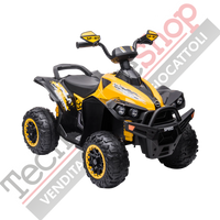 Quad Elettrico per Bambini Quad Medio Sport 12V-Giallo