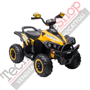 Quad Elettrico per Bambini Quad Medio Sport 12V-Giallo