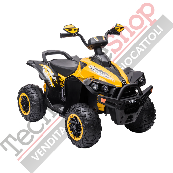 Quad Elettrico per Bambini Quad Medio Sport 12V-Giallo