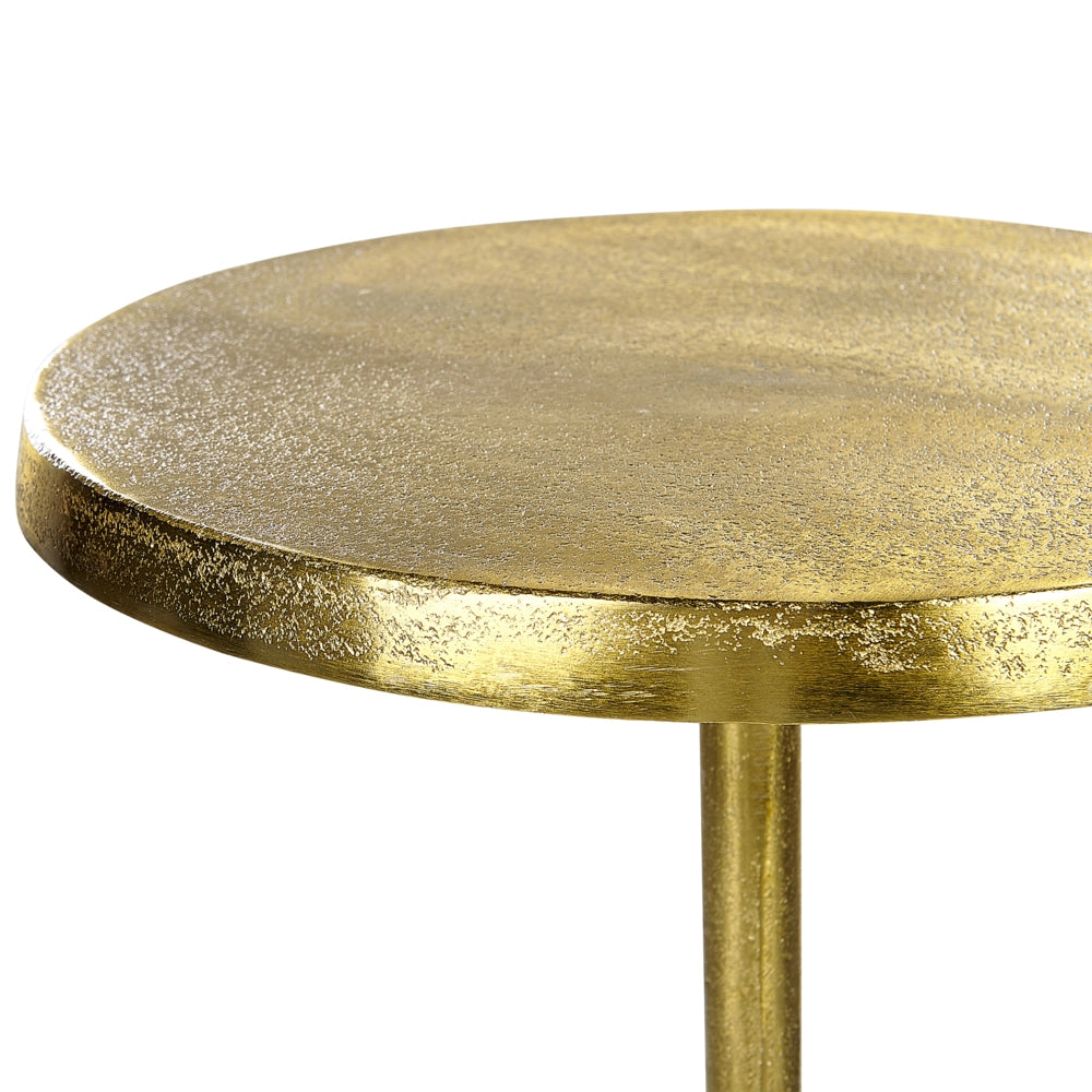 Tavolino in metallo dorato 29 x 29 x 49 cm Accent Pineapple End Table Glam Soggiorno