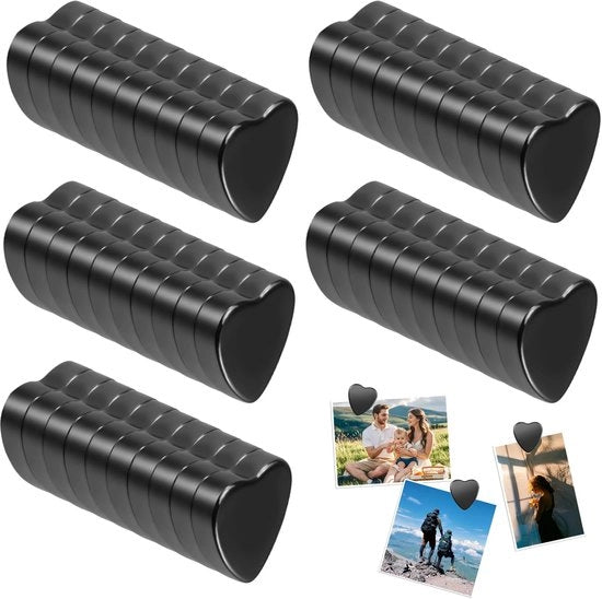 Pacco di 50 magneti neri, magneti a forma di stella di 20×5 mm, magneti forti per lavagna bianca, ideali per uffici, scuole, lavagne, frigoriferi, hobby, lavagne magnetiche e progetti di fai da te