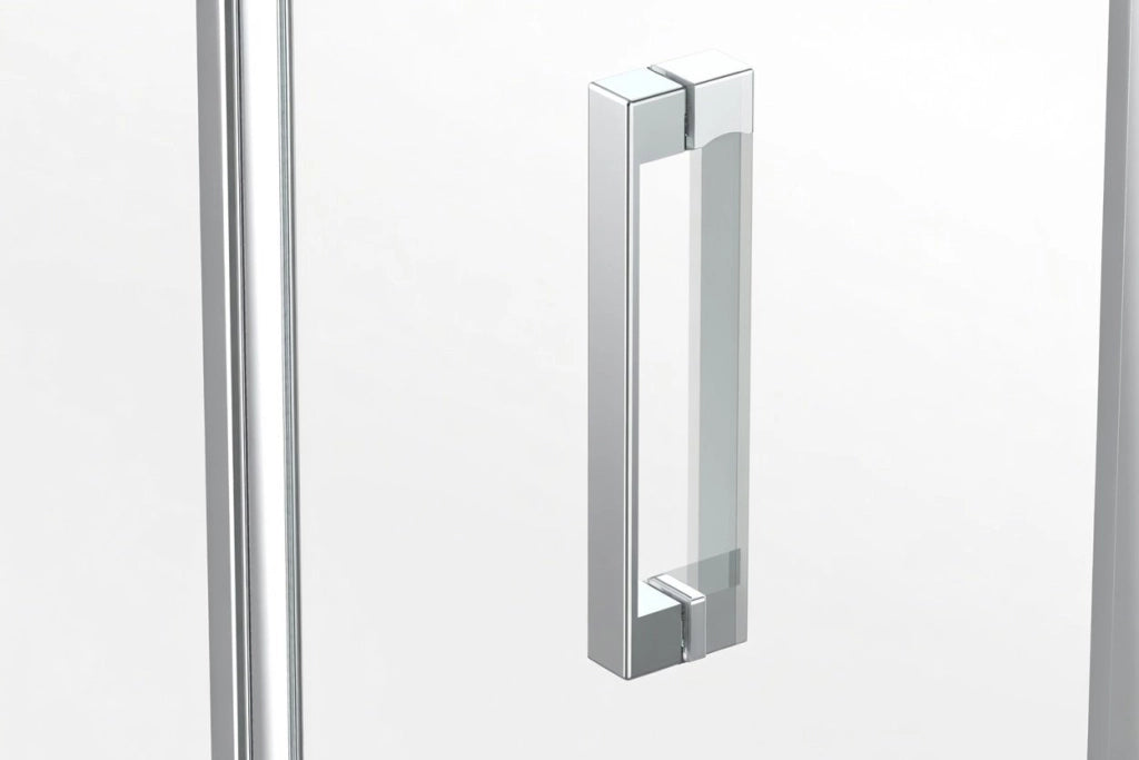 Box doccia nicchia 80 cm porta battente H190 cm FABIO - Cromato Lucido