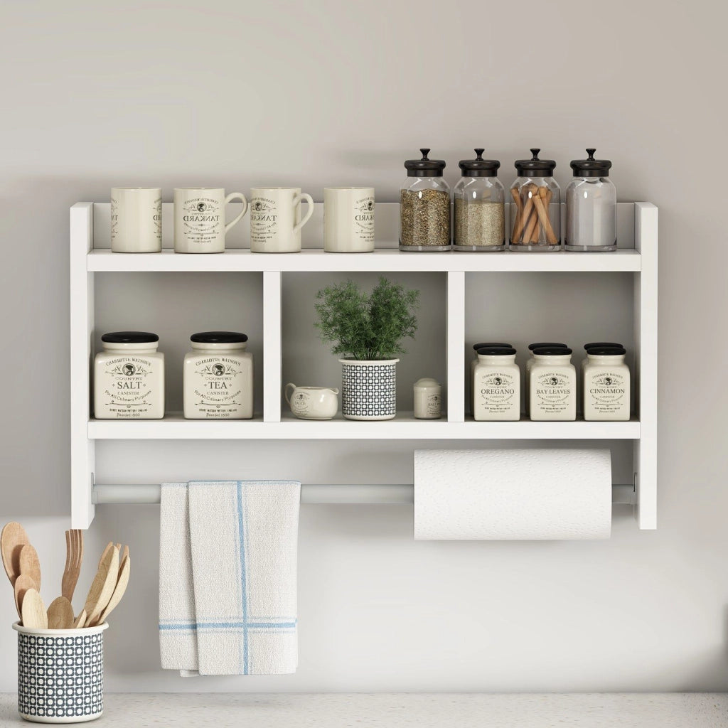 Cortale, Mensola 4 Ripiani, 64x15x35h cm Bianco