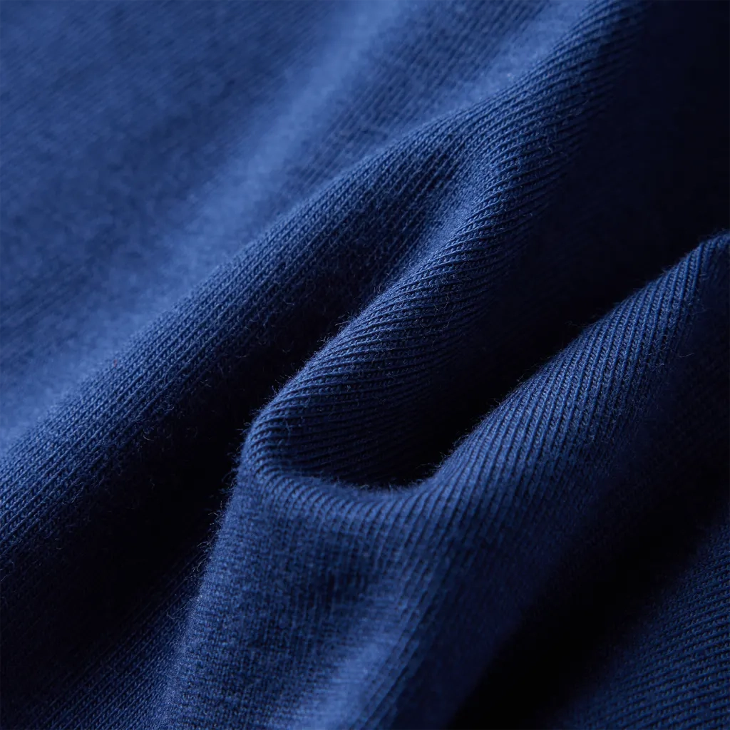Maglietta per Bambini Maniche Lunghe Blu Marino 128