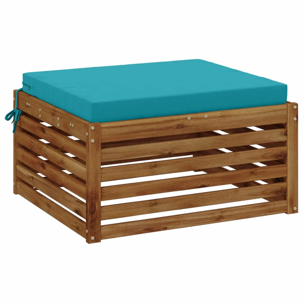 Cuscino per Sedia in Unico Pezzo SOEST 100% Poliestere Turchese 944929