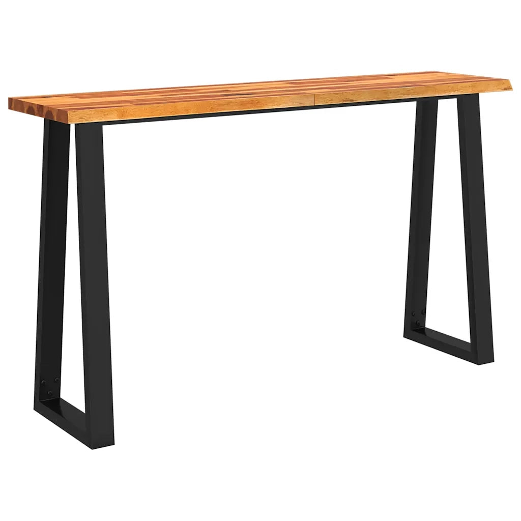 Tavolo Consolle Bordi Vivi 140x40x80 cm Legno Massello Acacia 353297