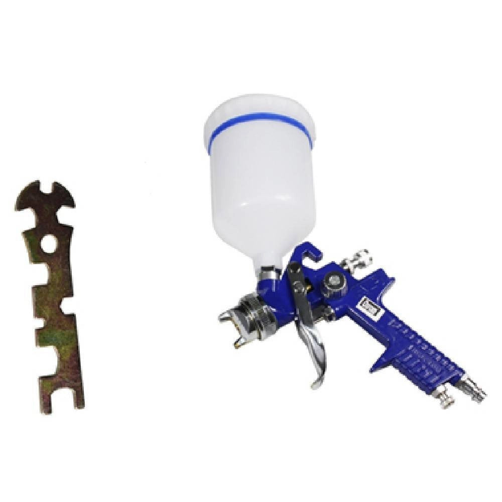 Trade Shop - Pistola Aerografo A Spruzzo Hvlp 600ml Ugello 1.7mm Ad Aria Compressa Aeropenna -