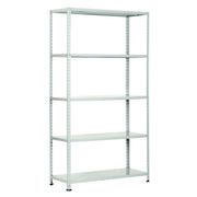 Scaffale in kit 100 x 40 centimetri in acciaio con 5 ripiani