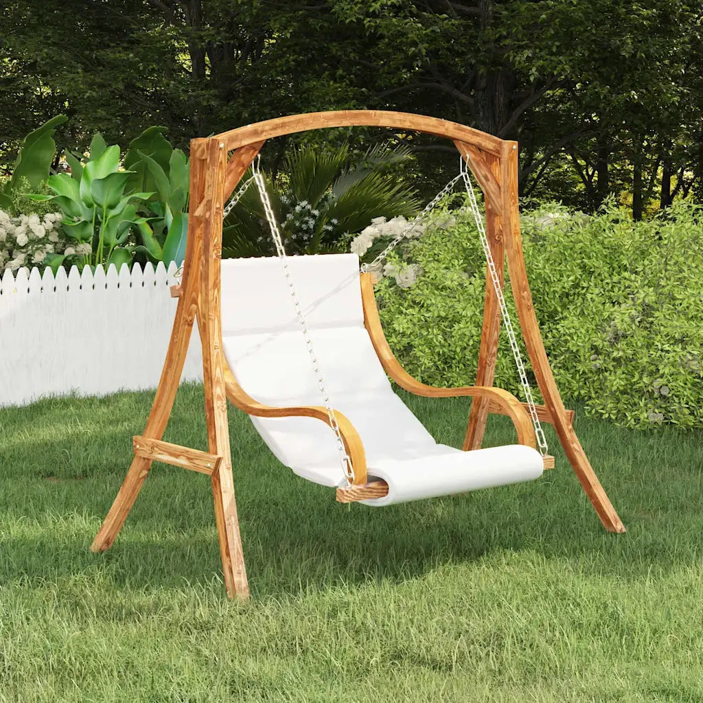 Sedia a Dondolo Senza Telaio con Cuscino Legno Curvato CFW6405720