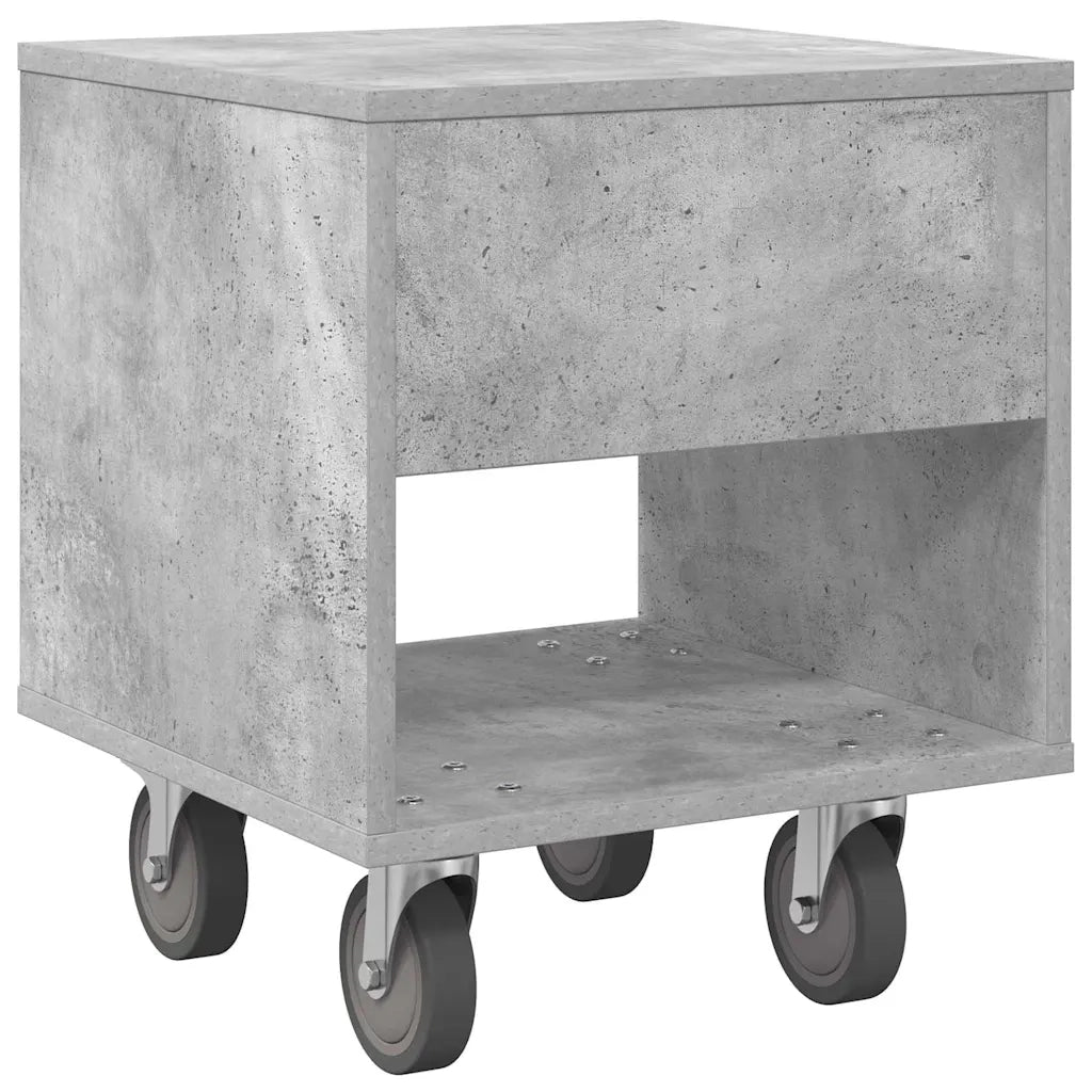 Comodino 2 pcs Grigio cemento 40,5 x 40 x 48 cm 891063
