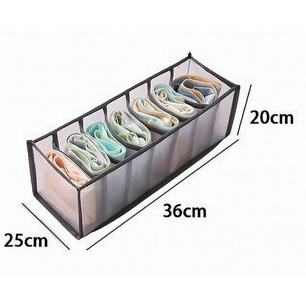 Trade Shop - Organizer Organizzatore Per Armadio Cassetti Mobile Pieghevole 7 Scomparti 87407 -