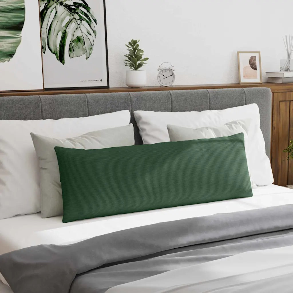 Cuscini da Divano 2 pz | Cuscini per sedie Verde Scuro 120 x 40 cm