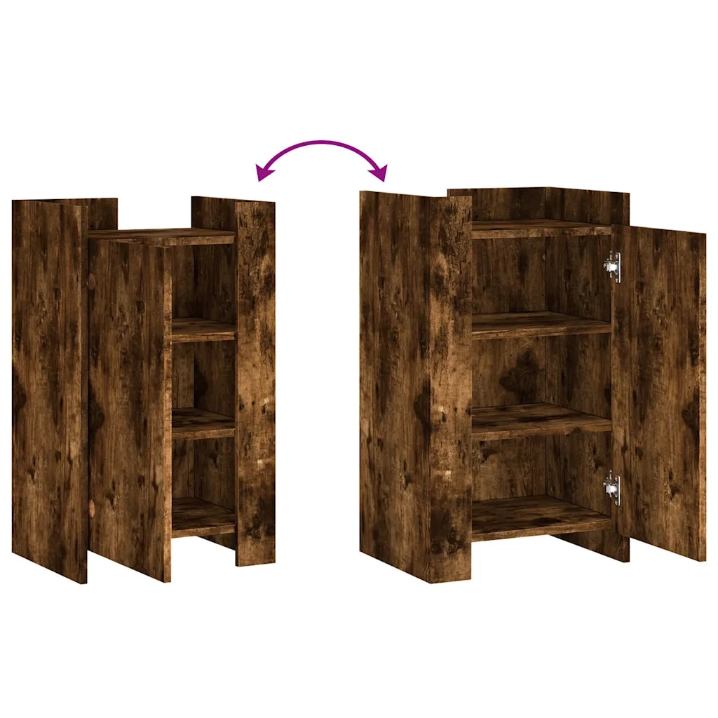 Credenza-Buffet-Armadio da cucina Rovere Fumo 45x35x75 cm in Legno Multistrato 961630