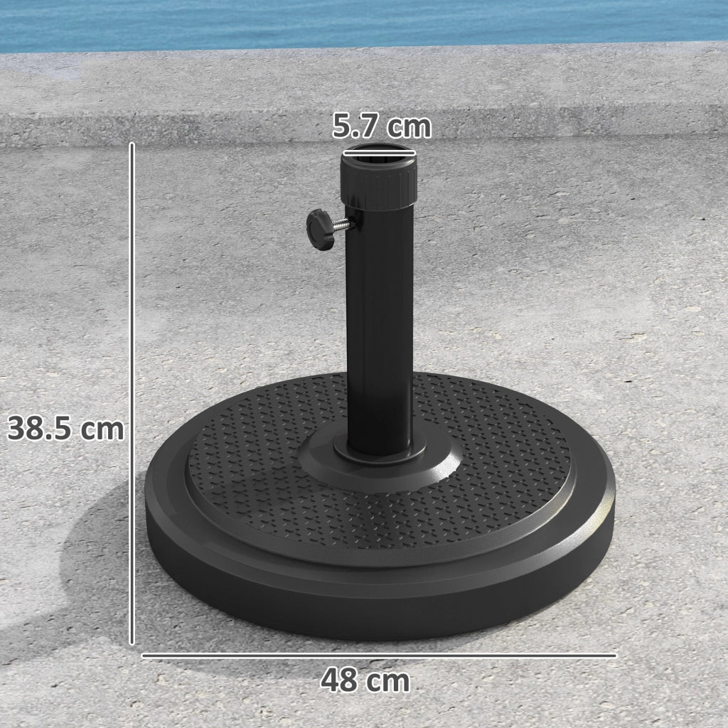 Base per Ombrellone Rotonda 22 kg ¨C zephmum ¨C Nero