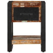 Comodino Multicolore 35x34x45 cm in Legno Massello Recupero 4013569