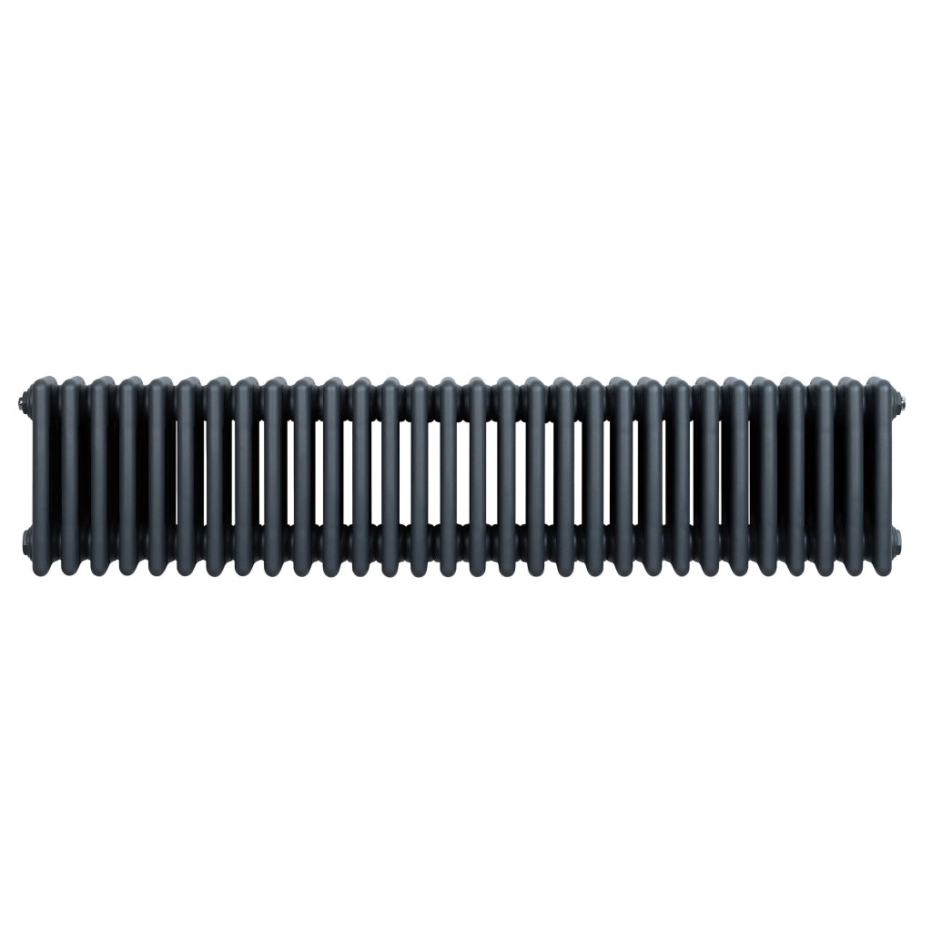 Radiatore Tradizionale 4 Colonne Orizzontale Antracite 300 x 1370 mm