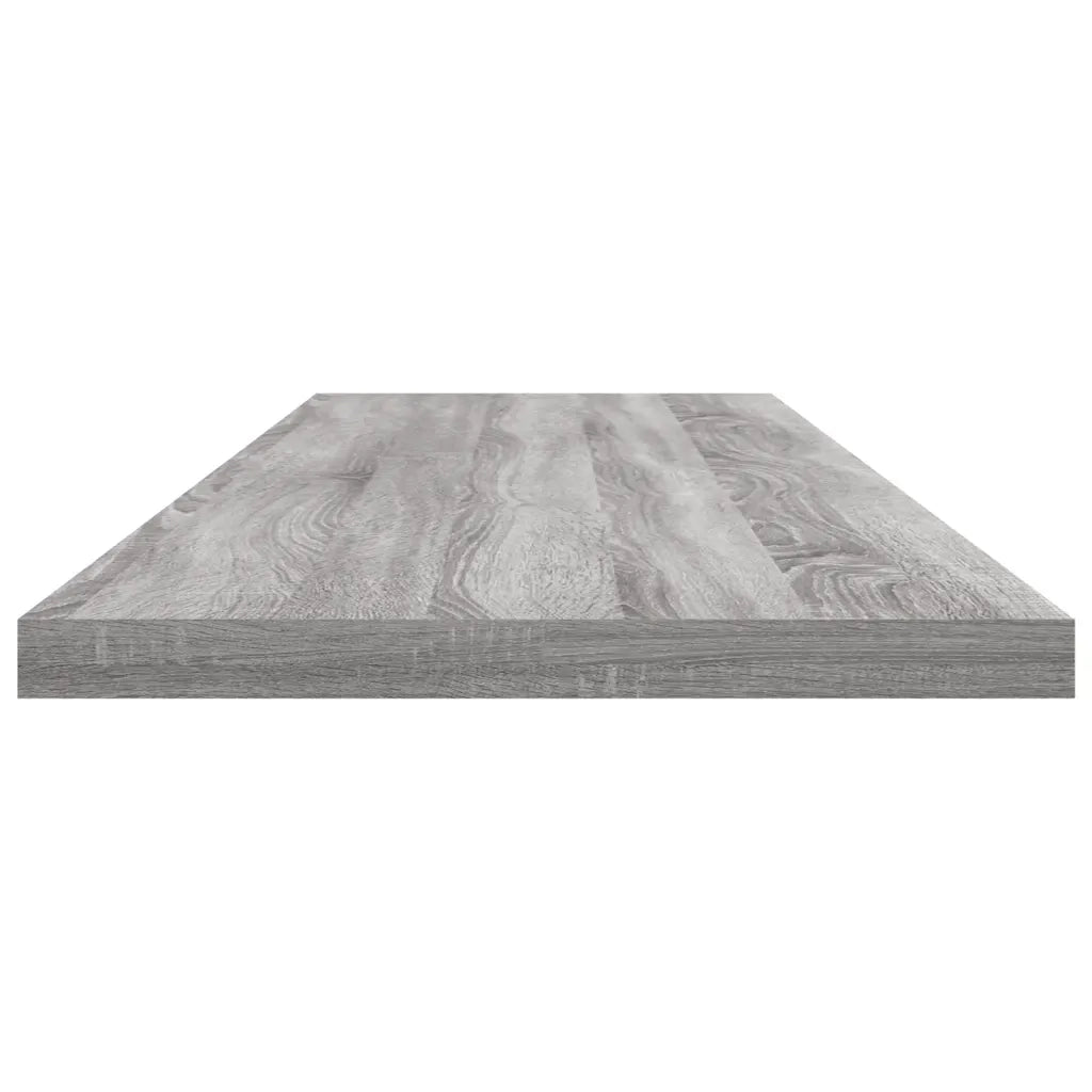 Mensole Parete 4pz Grigio Sonoma 100x20x1,5cm Legno Multistrato 838293