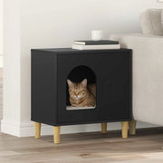 Casa per Gatti Nero 51 x 30 x 52 cm Legno multistrato