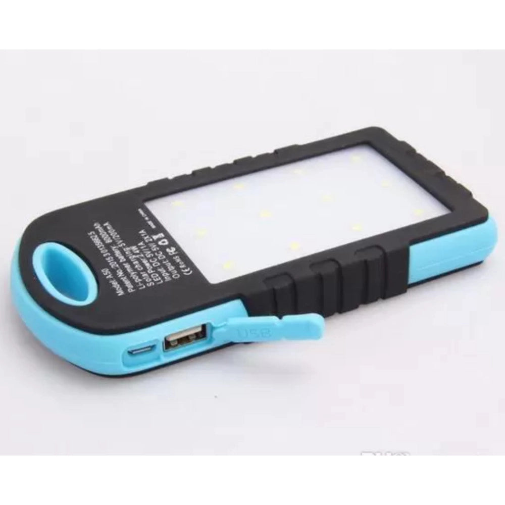 Trade Shop - Batteria Esterna Powerbank 8800 Mah Solare Luce Led Caricatore Smartphone -