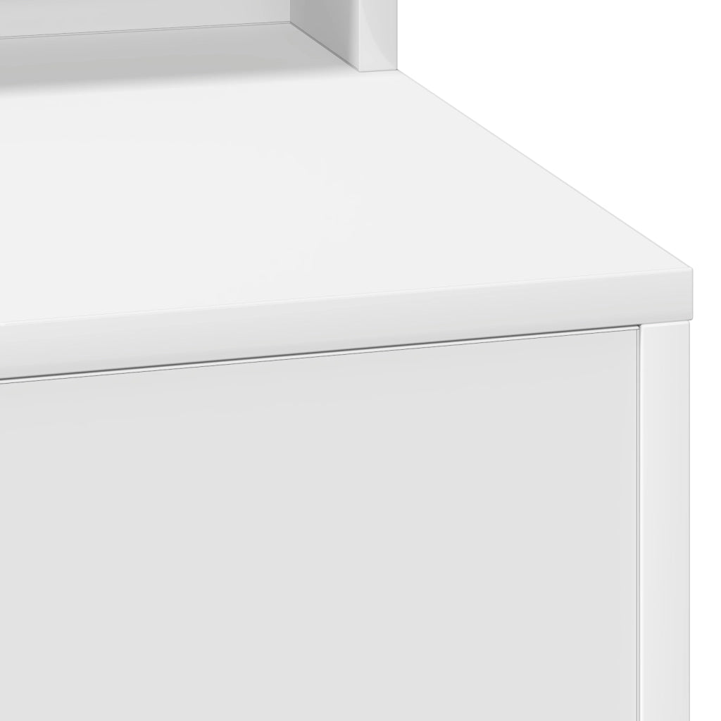 Tavolo da trucco  con luci LED - Bianco 79x41x135 cm