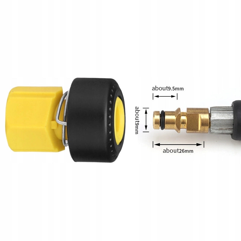 Adattatore M22 a Click per Idropulitrice compatibile con Kärcher K2–K7 – Filettatura M22x1,5 | Montaggio Facile