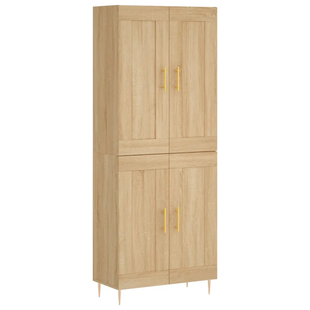Credenza | Madia | Buffet da pranzo | Armadio da pranzo Rovere Sonoma 69,5x34x180 cm in Legno Multistrato