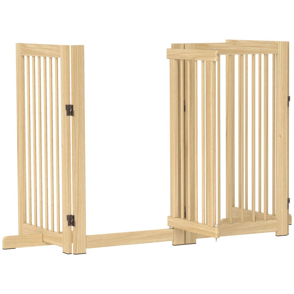 Cancello per cani pieghevole in legno ¨C zephmum ¨C 220x36x91cm
