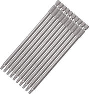 Set Premium a 10 pezzi con Bit per Torx a Magnetismo Lungo - 1/4 Pollici - 150mm - SQ2
